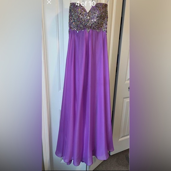 Lilac Prom dress / Purple Prom dress - Picture 3 of 9